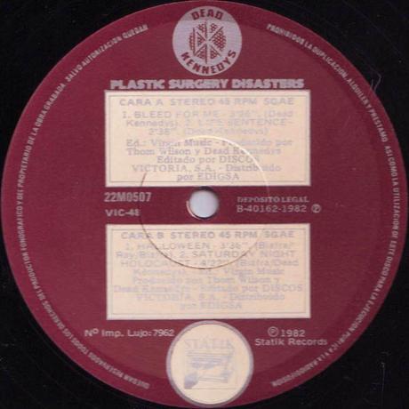 Dead Kennedys - Bleed for me/Halloween Maxi 1982 Dead Kennedys - Bleed for me/Halloween Maxi 1982