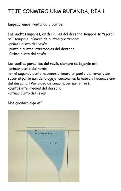 EMPEZAMOS NUESTRA BUFANDA