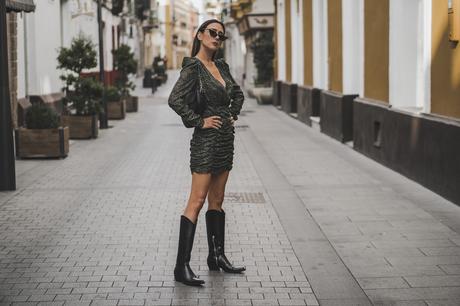 MINI VESTIDO DRAPEADO ZARA+HAUL OTOÑO INVIERNO