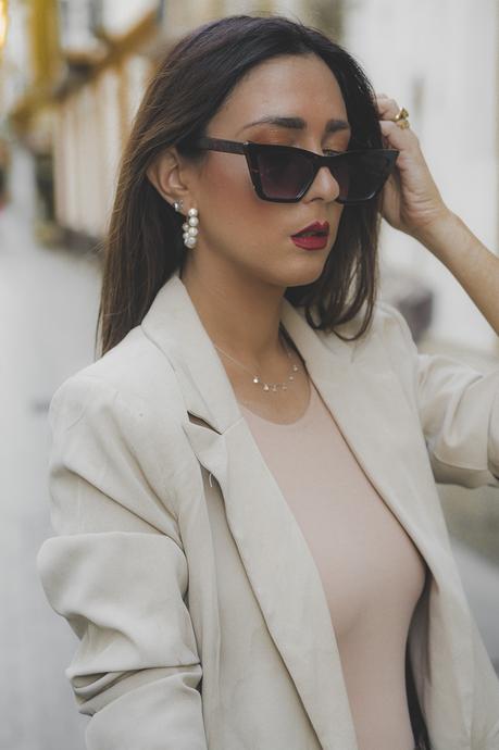 THE PERFECT LEATHER PANTS zara pink body