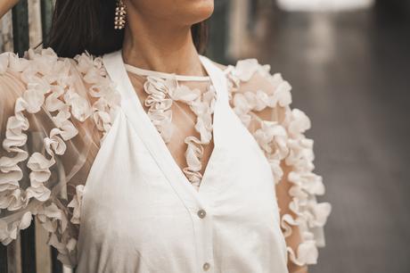 TENDENCIAS DE OTOÑO: SUPERPOSICIÓN DE PRENDAS-HAUL DE ZARA NUEVA TEMPORADA top tul volantes zara