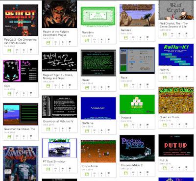 Colección de juegos MS-DOS en archive.org