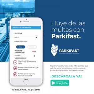 Evitar multas en protocolos de contaminación en Madrid con Parkifast.