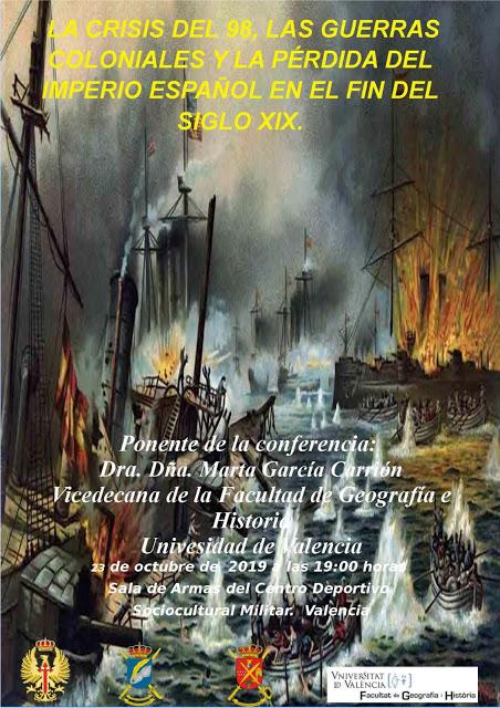 La crisis del 98, las guerras coloniales y la perdida del Imperio español en el fin del s. XIX (Conferencia)