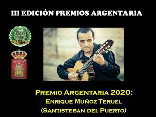Premio Argentaria 2020 a D. Enrique Muñoz Premio Argentaria 2020 a D. Enrique Muñoz