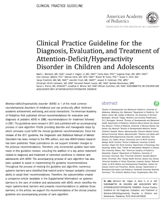 Guia de práctica clínica para el manejo del trastorno de déficit de atención/hiperactividad 2019