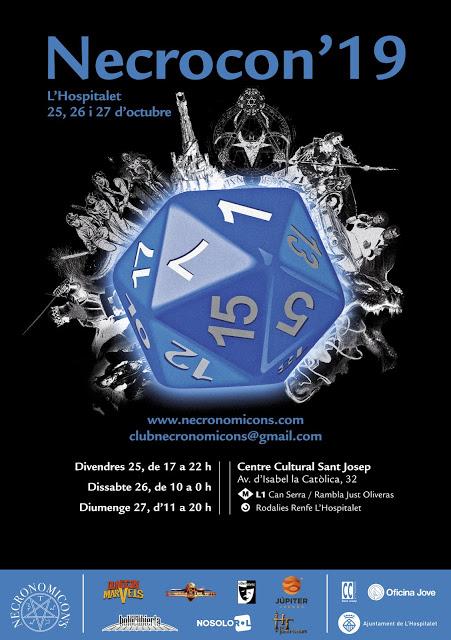 Próximos eventos de juegos de rol y de mesa (Finales de Octubre)