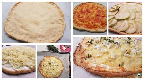 Tarta calabacinos y  quesos