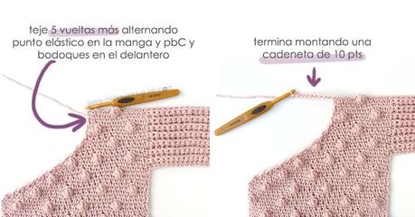 Cómo tejer  una Chaqueta Kimono de crochet de bebé - Patrón y Tutorial -Une las dos piezas delanteras