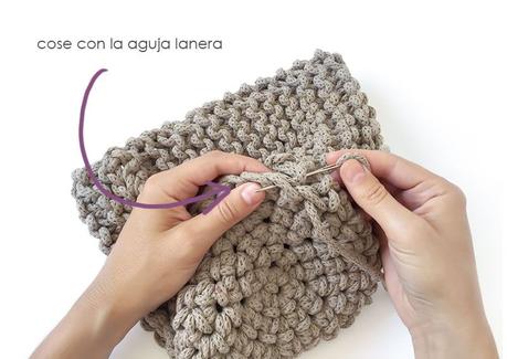 Macetero de Punto y Crochet