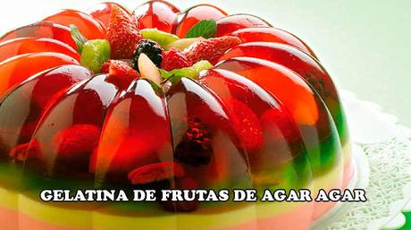 gelatina con frutas 