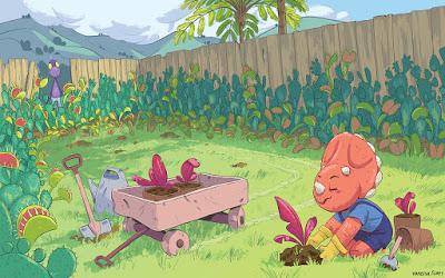 Un ejercicio de ilustración dinosauriana de Vanessa Flores