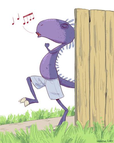Un ejercicio de ilustración dinosauriana de Vanessa Flores