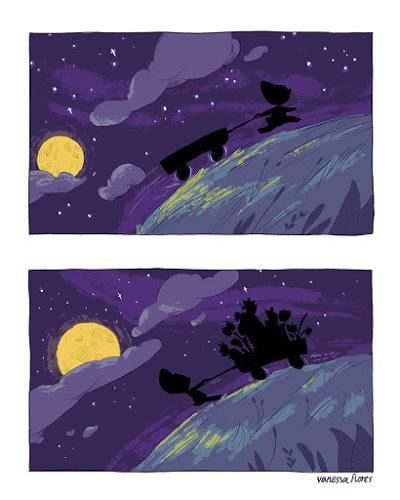 Un ejercicio de ilustración dinosauriana de Vanessa Flores