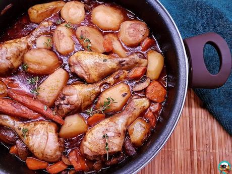 Cazuela de pollo con verduras Cazuela de pollo con verduras