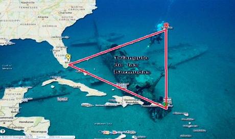 El Triángulo de las Bermudas.