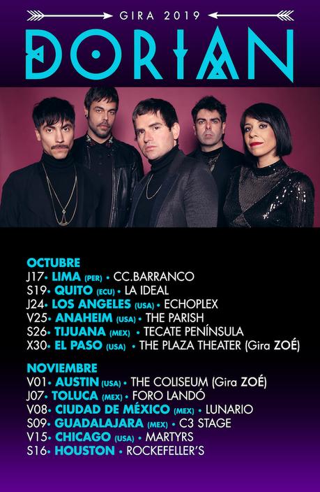DORIAN: gira por ESTADOS UNIDOS y LATINOAMÉRICA