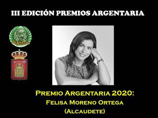 Premio Argentaria 2020 a Dña. Felisa Moreno Ortega