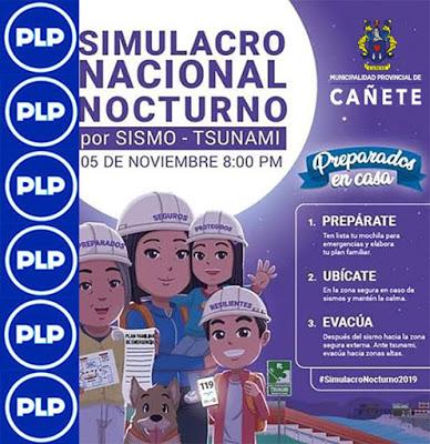 SIMULACRO DE SISMO NOCTURNO …