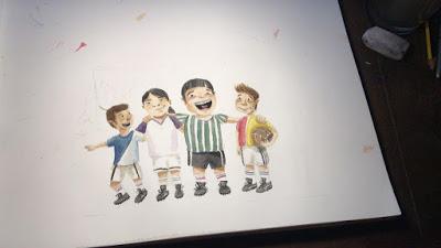 Fútbol en el recreo (ilustrado por Fabricio Garfagnoli)