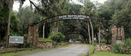 Entrada al Dade Battlefield Historic State Park