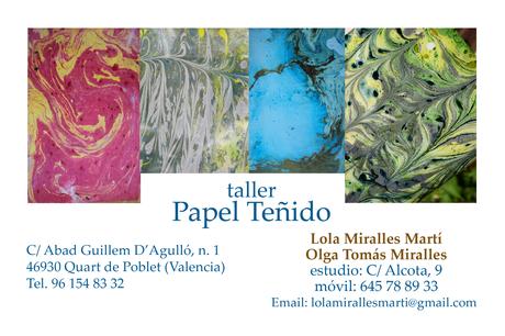 Taller de papel teñido y marmoleado