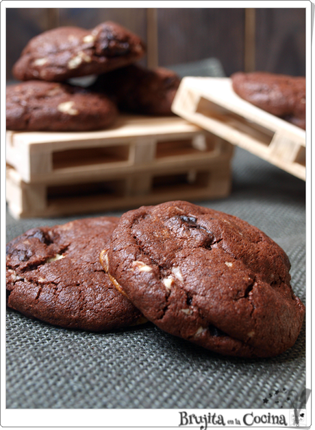 Cookies doble chocolate y oreos Cookies doble chocolate y oreos
