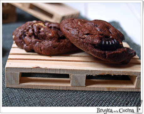 Cookies doble chocolate y oreos Cookies doble chocolate y oreos