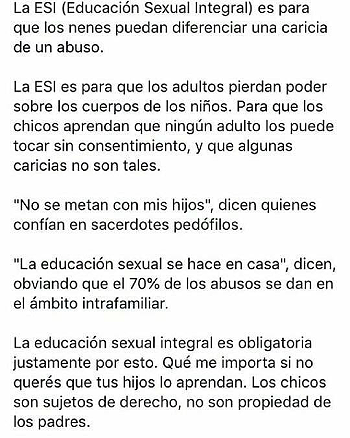 ARGENTINA.- Ley 26.150 de Educación Sexual Integral  | Ley = Obligatoria