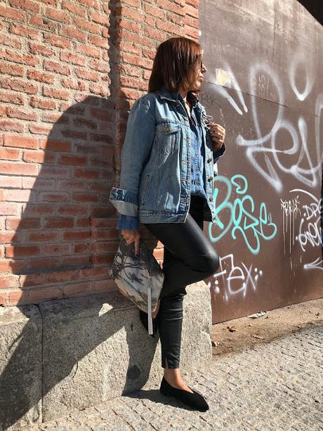 DOUBLE DENIM & CUIR-