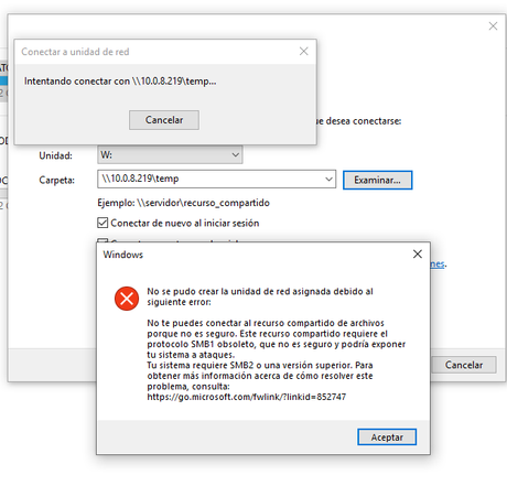 Como acceder a un  W2000 desde W10 y no morir en el intento