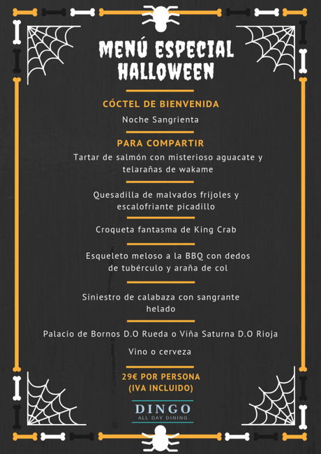 Un Halloween terroríficamente delicioso en restaurante Dingo.