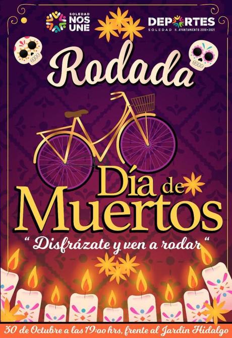 Realizarán rodada por el Día de Muertos en Soledad