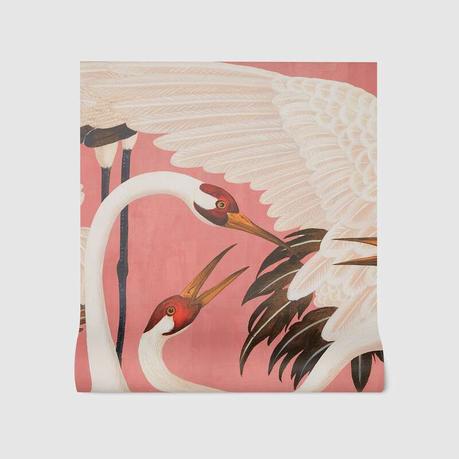 Última obsesión: el papel pintado de garzas de Gucci Última obsesión: el papel pintado de garzas de Gucci