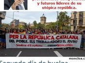 Segundo huelga estudiantes catalanes independencia