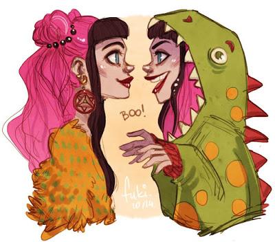 Unas cuantas ilustraciones halloweenescas...