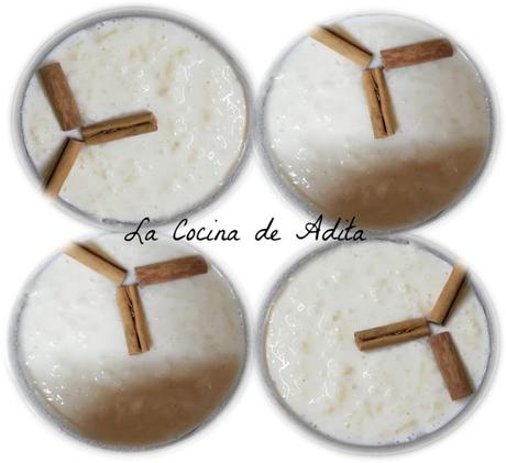 Arroz con leche sin azúcar