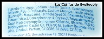 ingredientes Champú blonde care para cabellos rubios de nivea