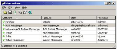 Recuperar contraseñas del MSN Messenger