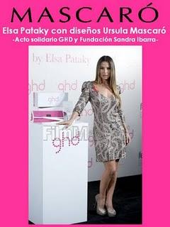 Elsa Pataki con diseños de Úrsula Mascaró