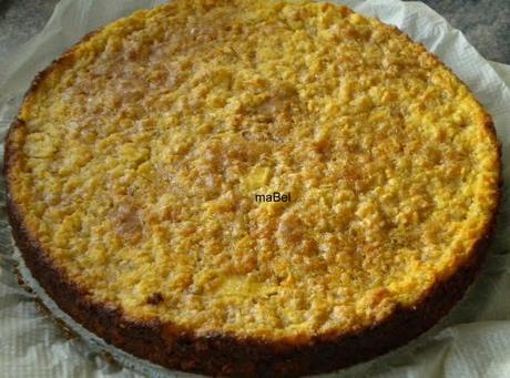 Tarta cremosa de manzanas y almendras ( GF )
