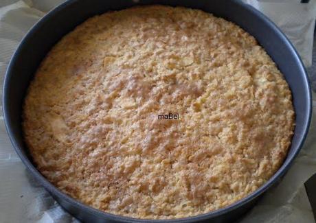 Tarta cremosa de manzanas y almendras ( GF )