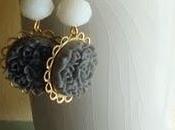 Pendientes tulipán grises