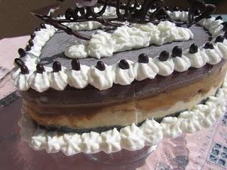 TARTA HELADA DE NATA, TOFFE Y CHOCOLATE