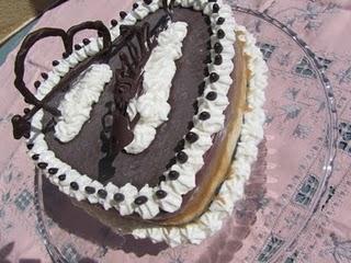 TARTA HELADA DE NATA, TOFFE Y CHOCOLATE