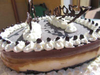 TARTA HELADA DE NATA, TOFFE Y CHOCOLATE