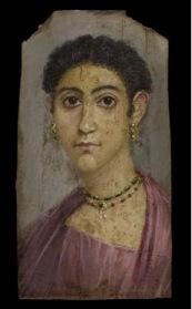Retratos de El Fayum en el Museo Arqueológico Nacional de Madrid.