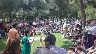 Asamblea popular en el Barrio del Pilar