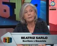 Beatriz Sarlo en 678. Un epílogo ahí