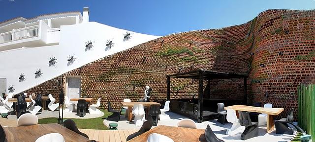 Jardín vertical. Hotel Ushüaia. Ibiza